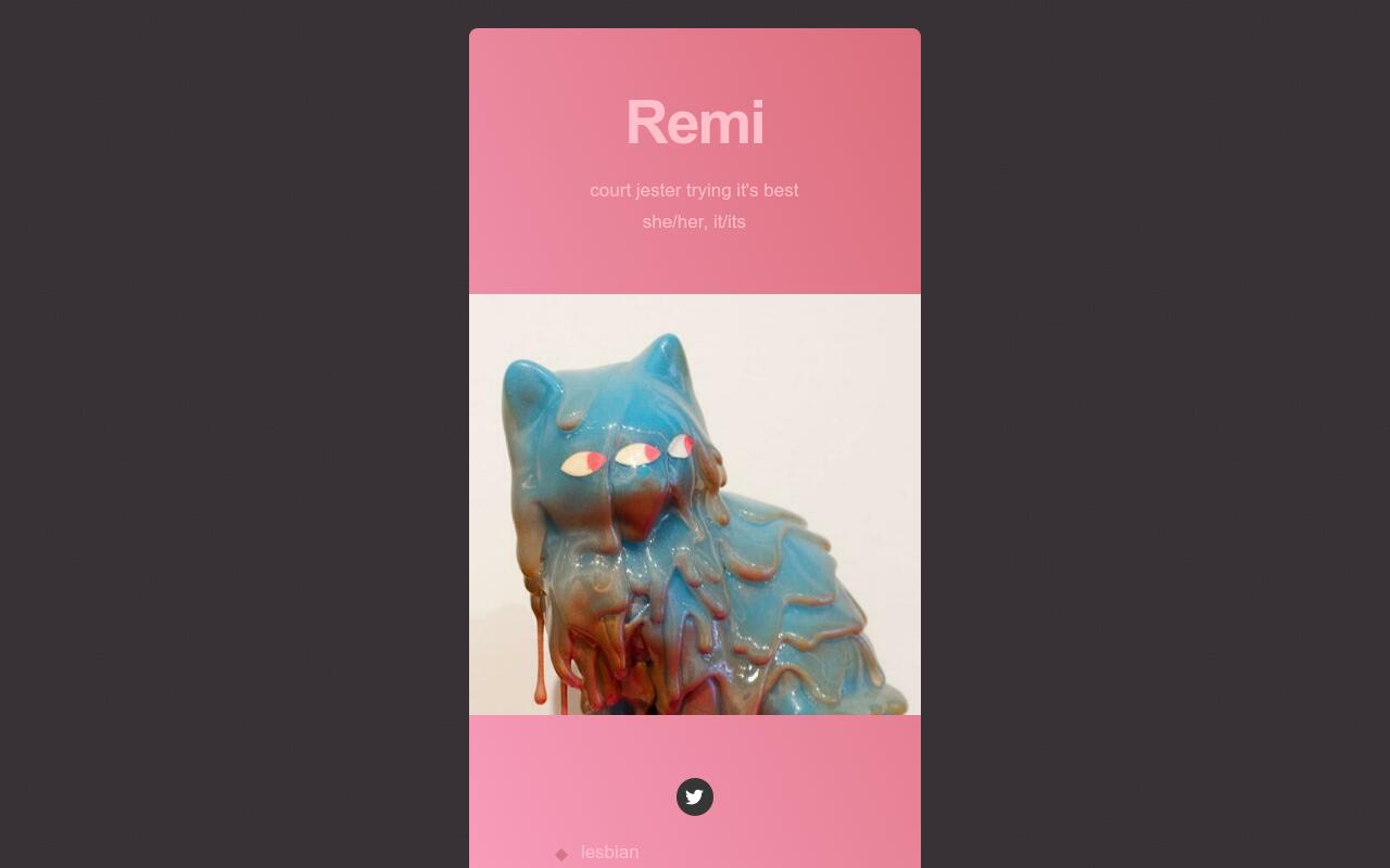 Carrd profile picture for @remi